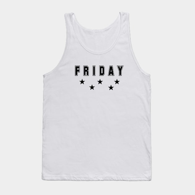 Friday - Fun College Style with Stars Tank Top by tnts